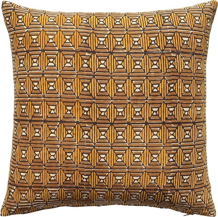 Jastëk dekorativ Samoan C, pambuk, karamel-dijon, 50x50cm