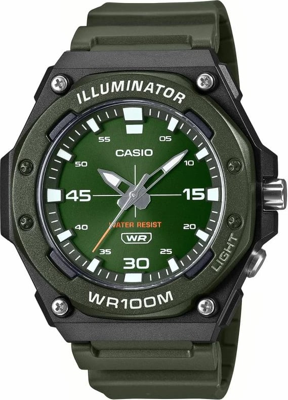 Orë dore për meshkuj Casio, e zezë
