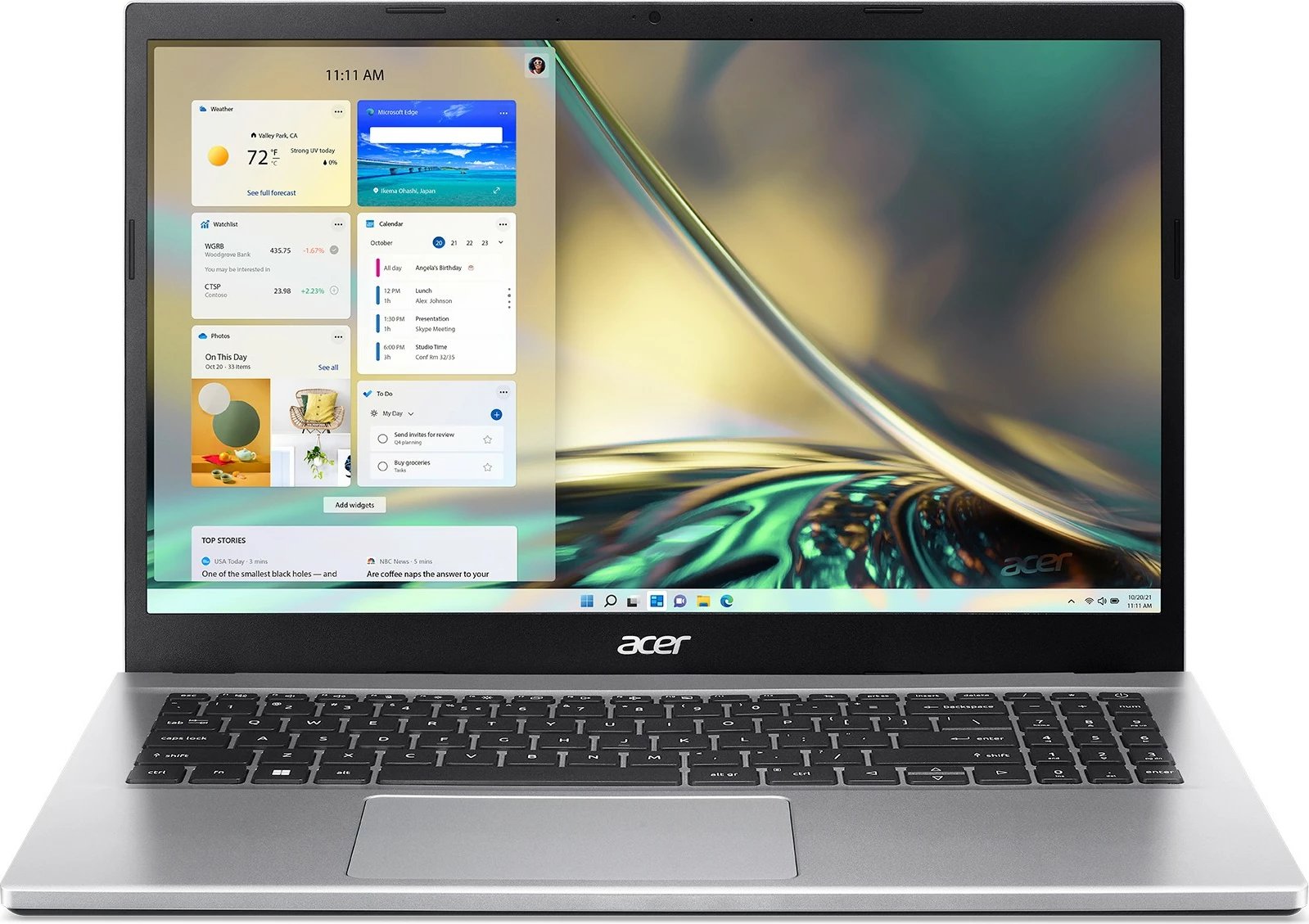 Kompjuter portativ Acer Aspire 3 15 A315-59-78UL, 16GB RAM, 15.6", Pure Silver