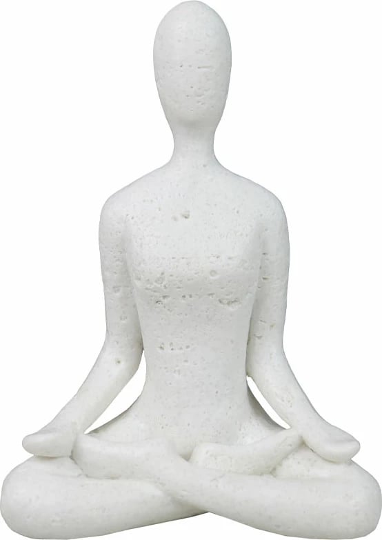 Dekor MORPH II, trup, rrëshirë e bardhë, 13x7.5x17.5cm