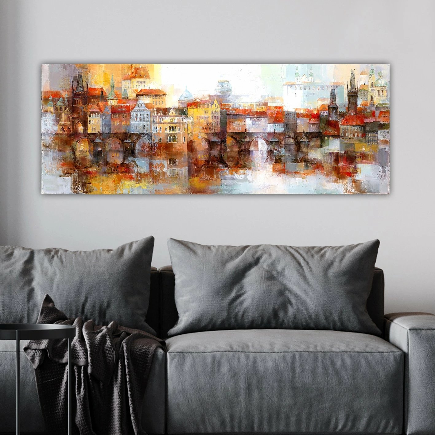 Pikturë dekorative në kanavacë, shumëngjyrëshe, YTY739130269_3080, 30x80cm