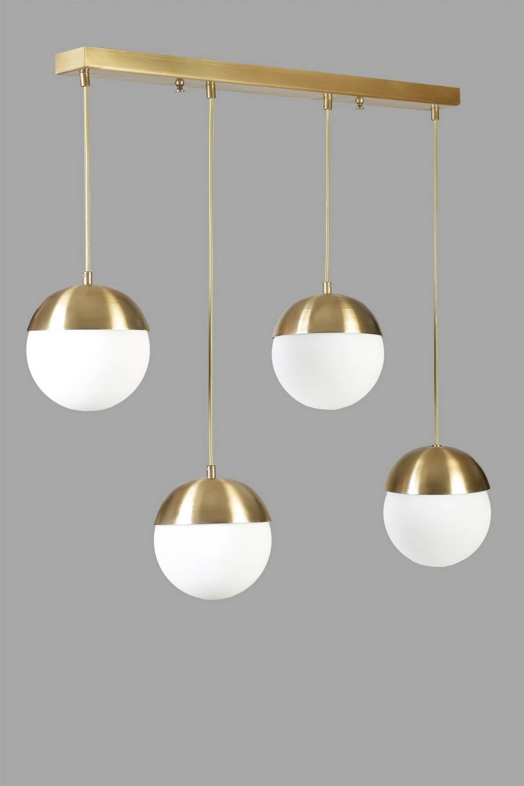 Llambë tavani Opviq, 4 sfera, metalike, ngjyrë ari dhe e bardhë