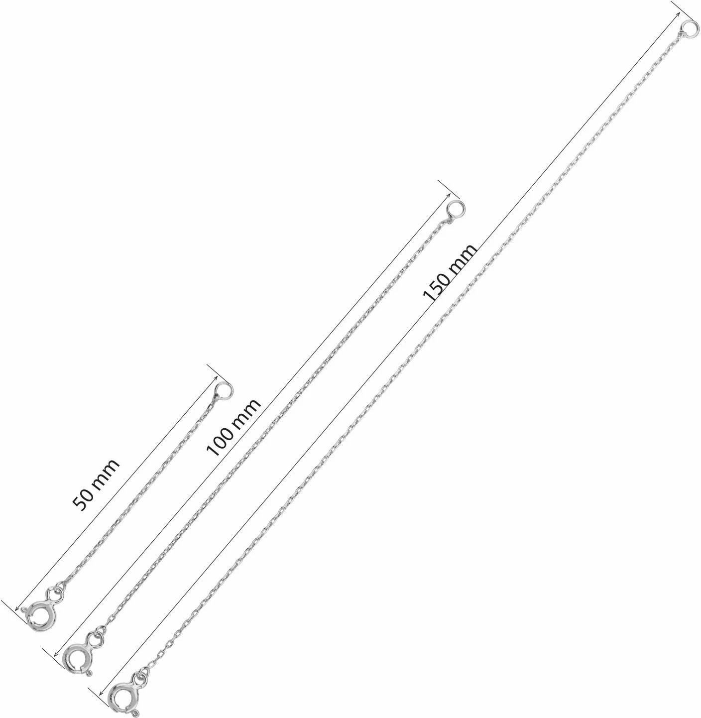 Zinxhir zgjatës argjendi, Jumeon, NRZ1000073-RD10, 10 cm
