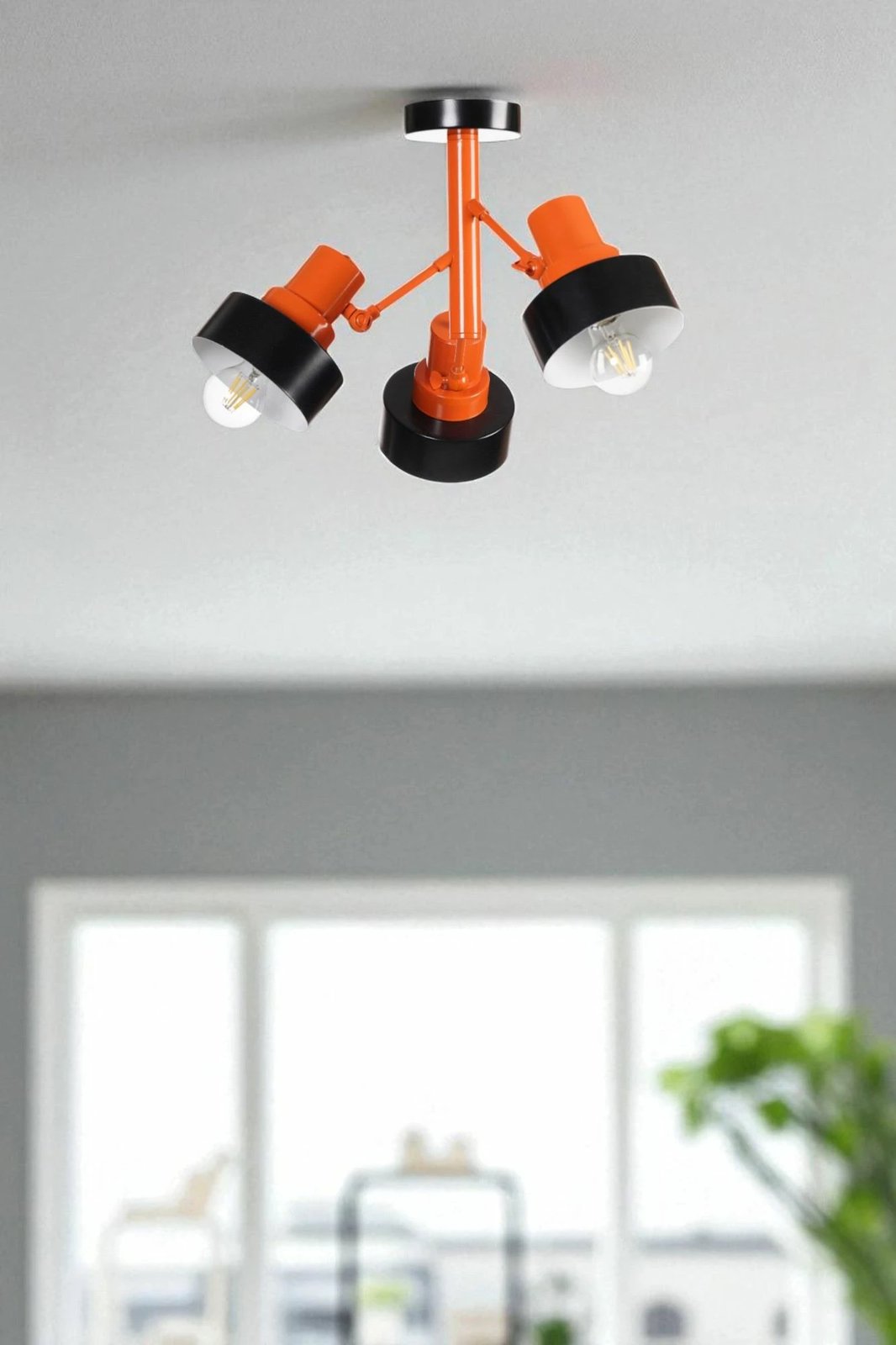 Llambë tavani Opviq, 8993-6, metalike, e zezë-portokalli