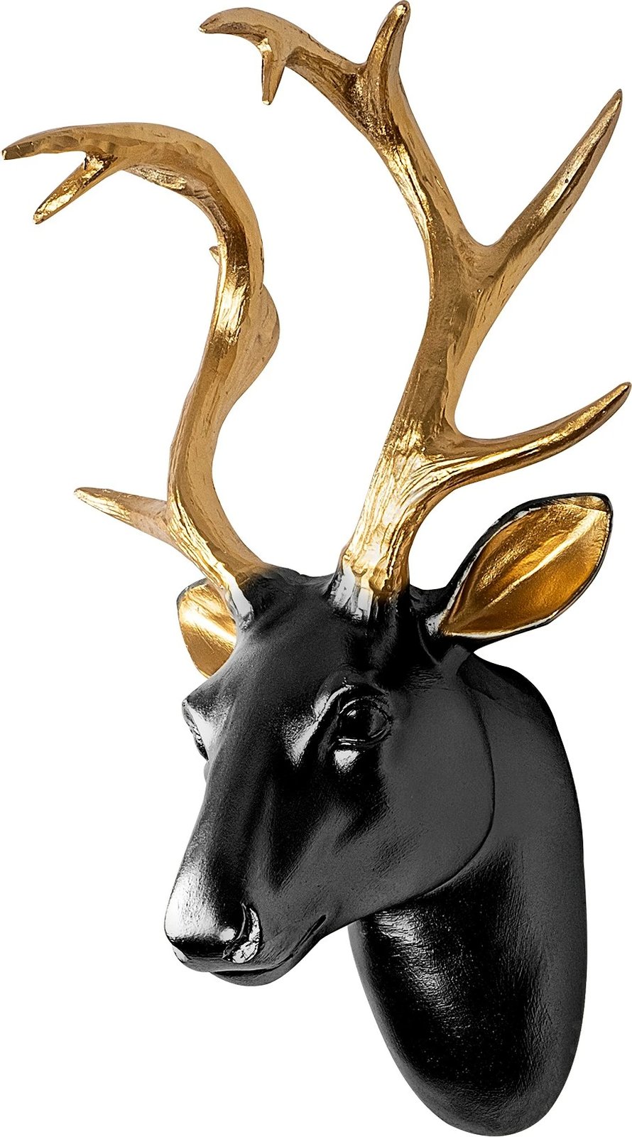 Aksesor dekorativ muri, bust dre, ngjyrë ari dhe e zezë, Wallity