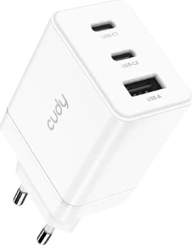 3-Port 67W USB-C Charger with EU plug CH67
