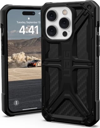 Mbështjellës UAG Monarch për iPhone 14 Pro Max, karbon i zi