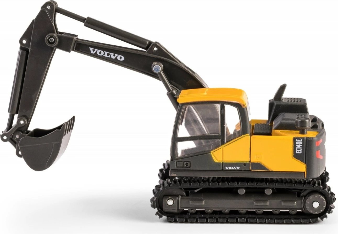 Ekskavator lodër Daffi Volvo EC140E, model metalik, 14 cm, zi/verdhë