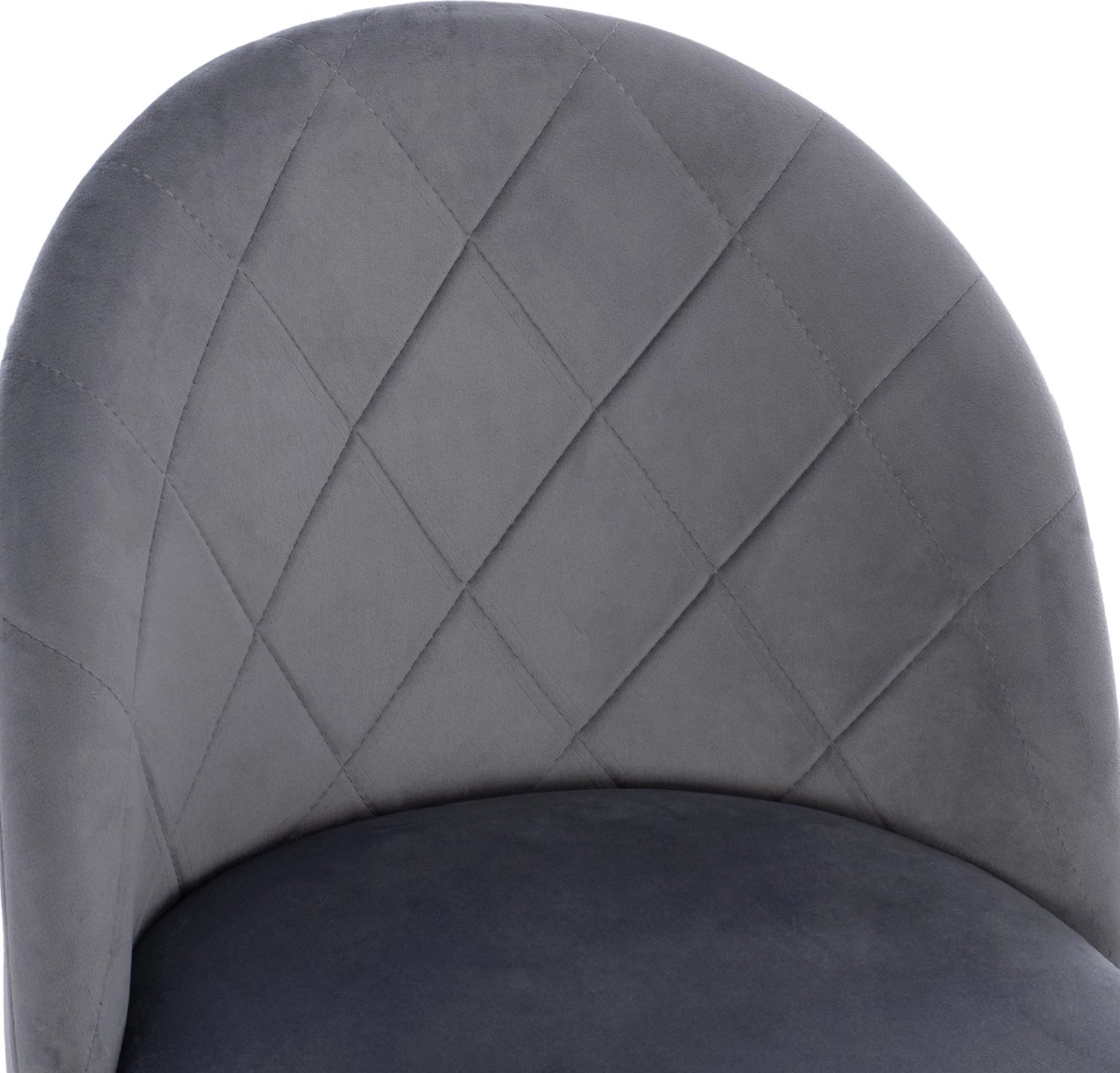 Karrige për bar, lartësi mesatare, FH8732.11, këmbë metalike, kadife gri, 50x56x98 cm., set prej 2 copë