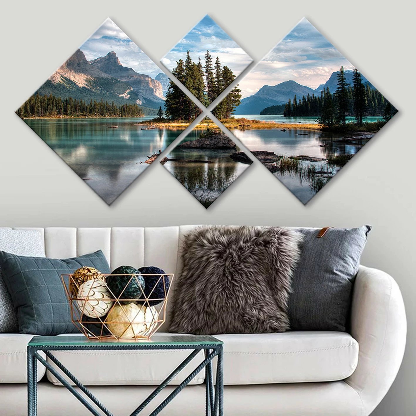 Pikturë dekorative MDF (4 copë), Wallity, 4MDF1286770756