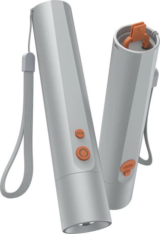 Elektrik dore LED, Hama, FL300 228603, 350 lm, rimbushëm USB-C, 4 mënyra, rreze 100 m, argjendtë