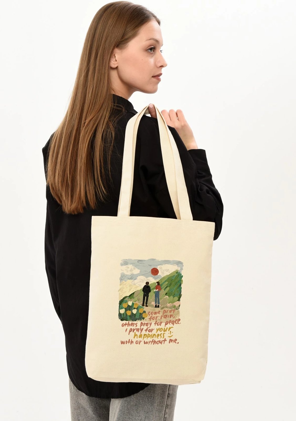 Torbë tote Zoozie Bags, 0540, ngjyrë krem