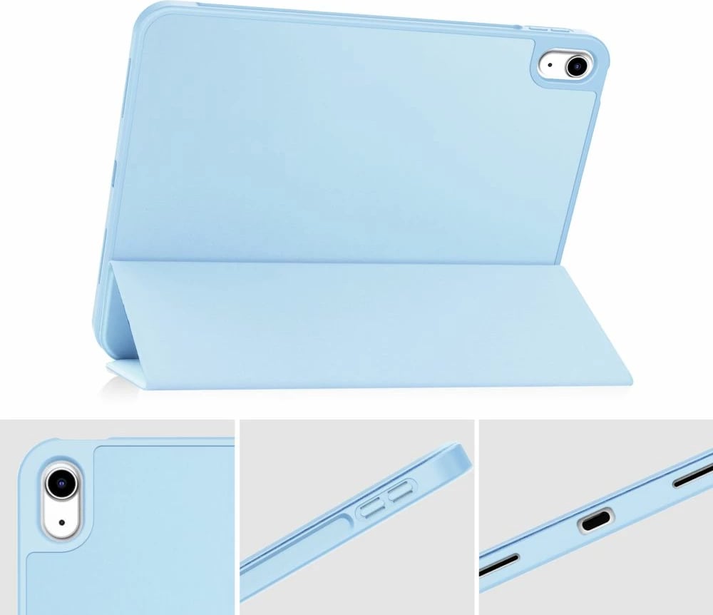 Mbështjellës Tech-Protect SC Pen për iPad 10.9" (2022), silikon, kaltër e çelët