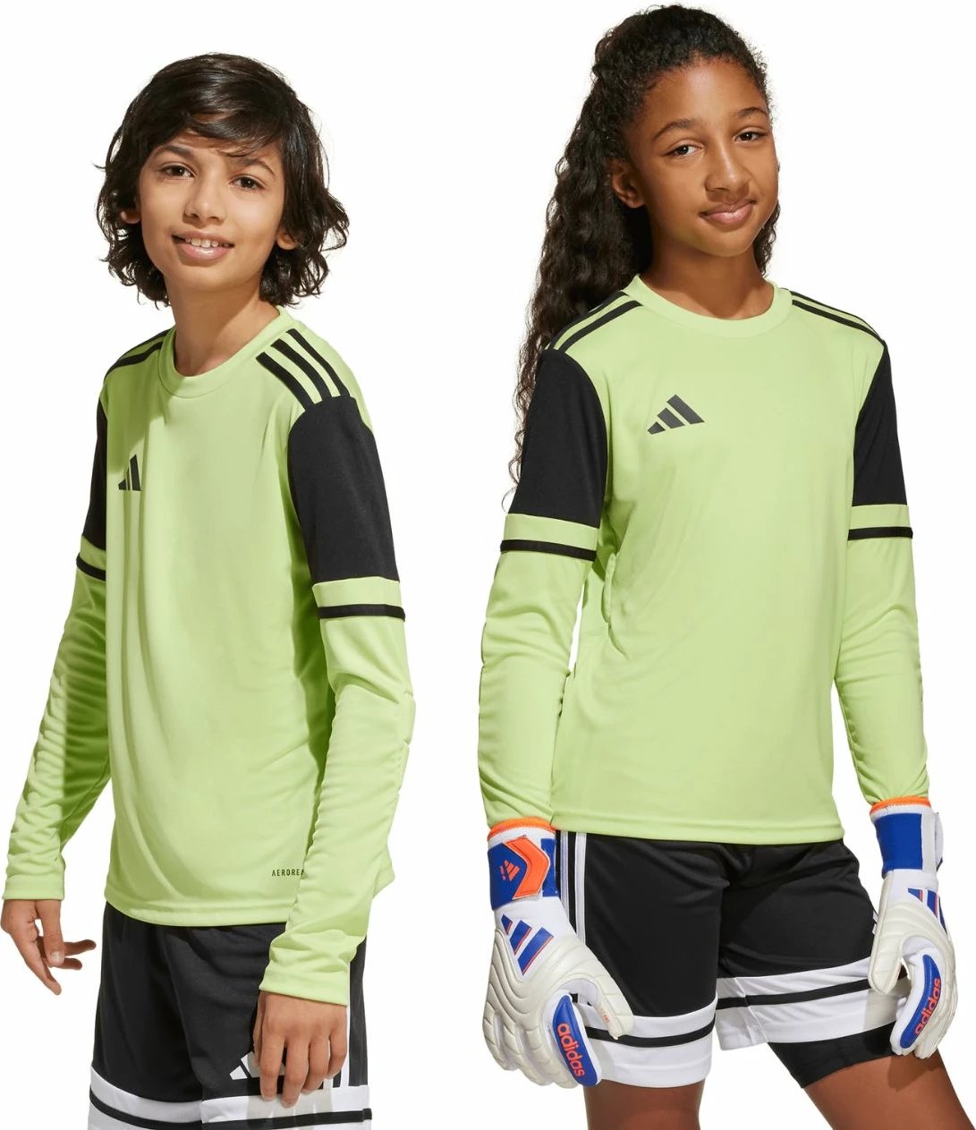 Fanellë portieri për fëmijë adidas, e gjelbër