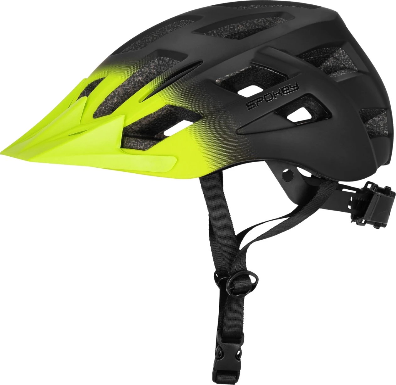 Helmetë biçiklete Spokey unisex, e zezë-e verdhë
