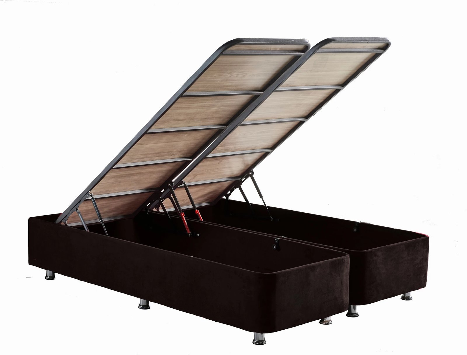 Baza dyshe Skye Decor, Ela Double, e zezë, 140x190