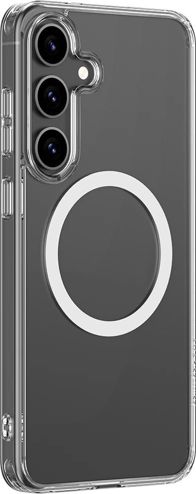 Mbështjellës AmazingThing Minimal Mag me unazë magnetike për Samsung Galaxy S25+, Transparent