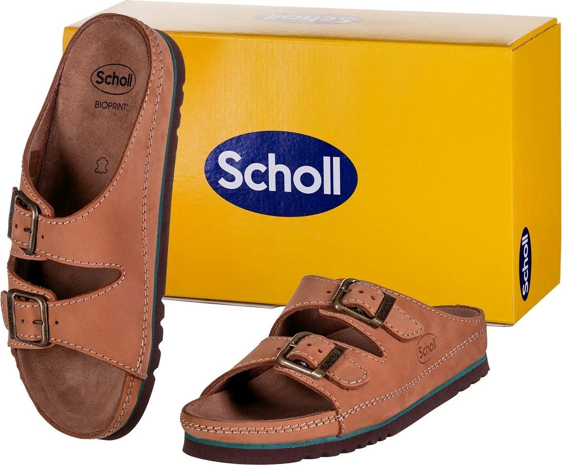 Flip-flopa Scholl Air Bag, unisex, madhësia 42, Bezha