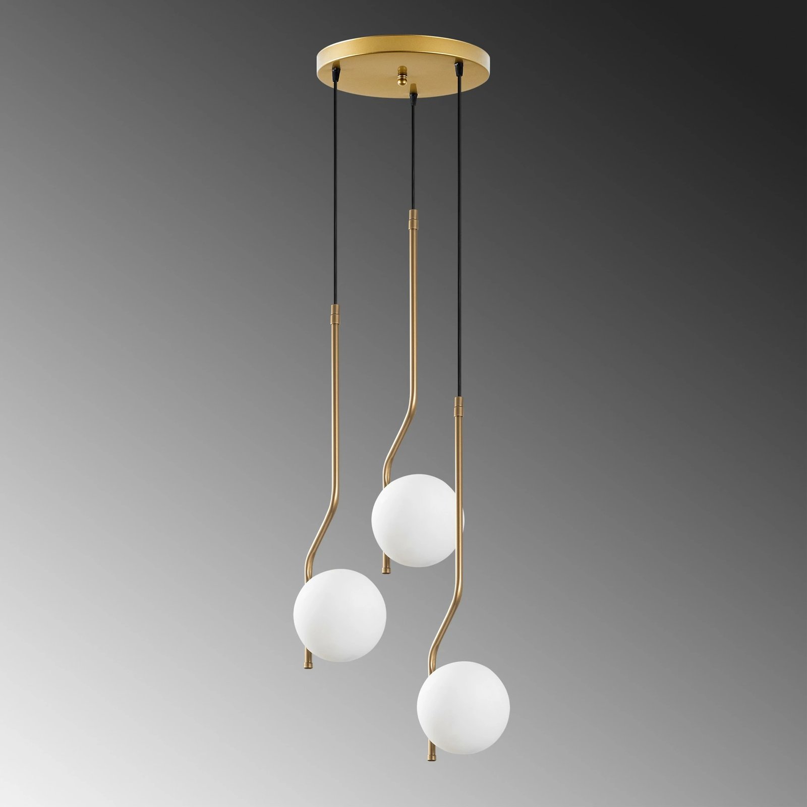 Llambë tavani Opviq Tulıp, ngjyrë ari, 35x35x110cm