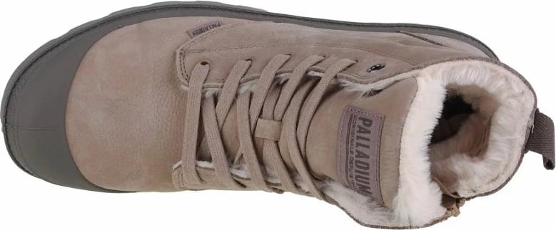 Këpucë Palladium Pampa Hi Zip WL M për meshkuj, ngjyrë krem