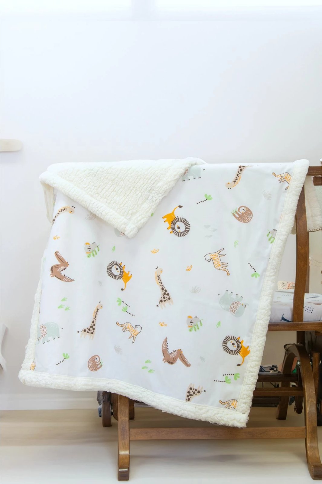 Batanije për bebe Ranforce L'essentiel, Jungle, ngjyrë mustard, kafe, gri