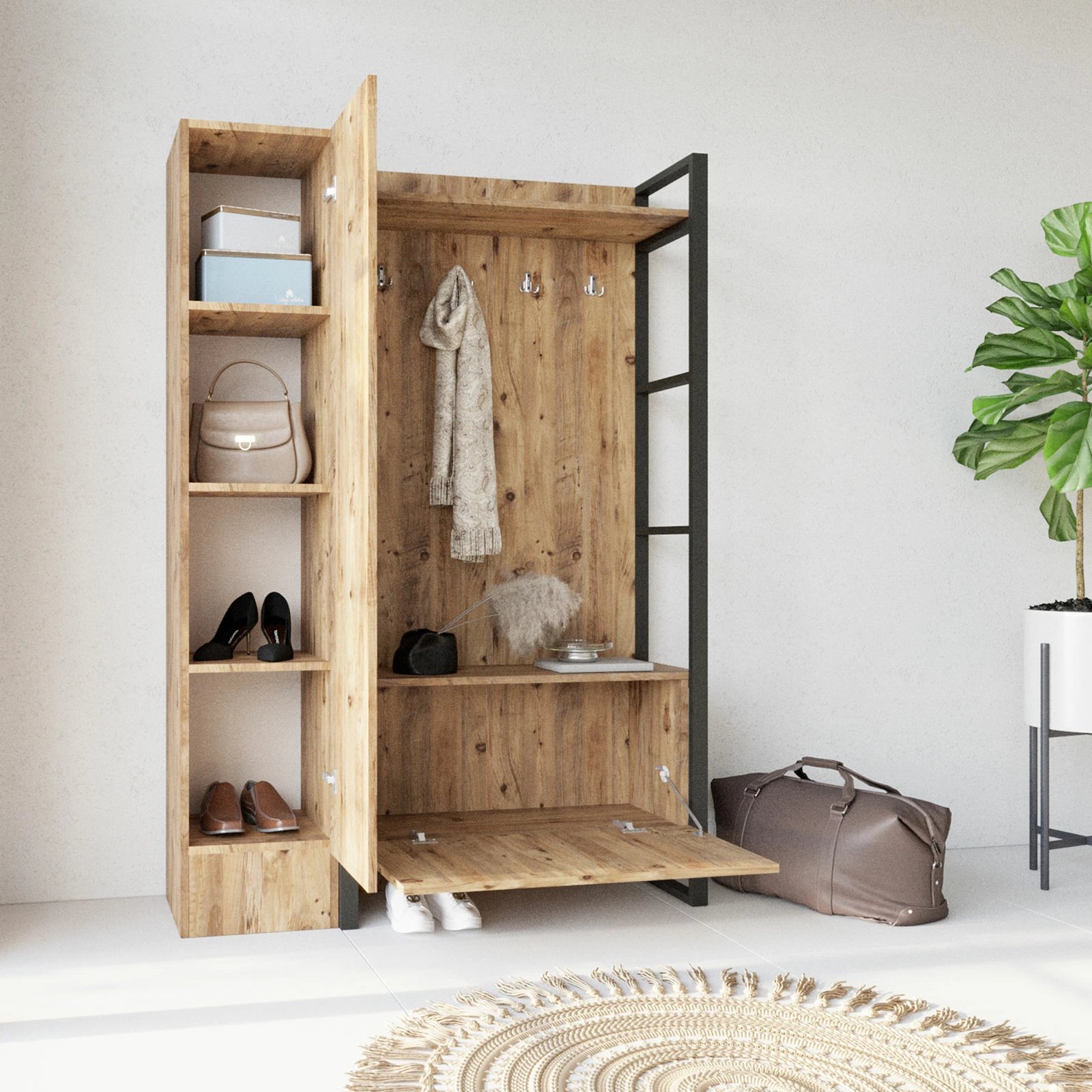 Stendë korridori Hanah Home, ngjyrë Atlantic Pine, Ml16-A