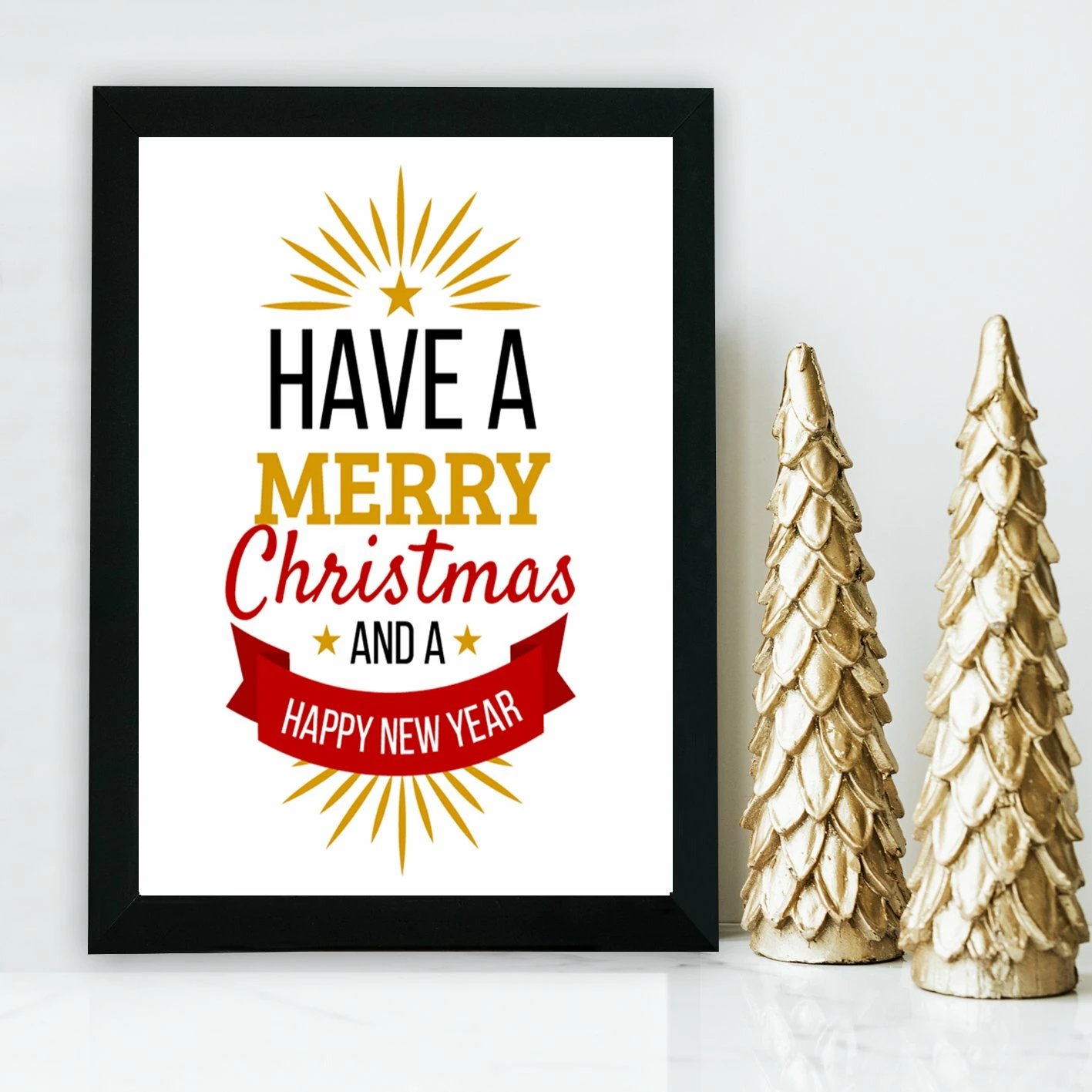 Pikturë dekorative me kornizë MDF, shumëngjyrëshe, Wallity, SC486, 24x29cm