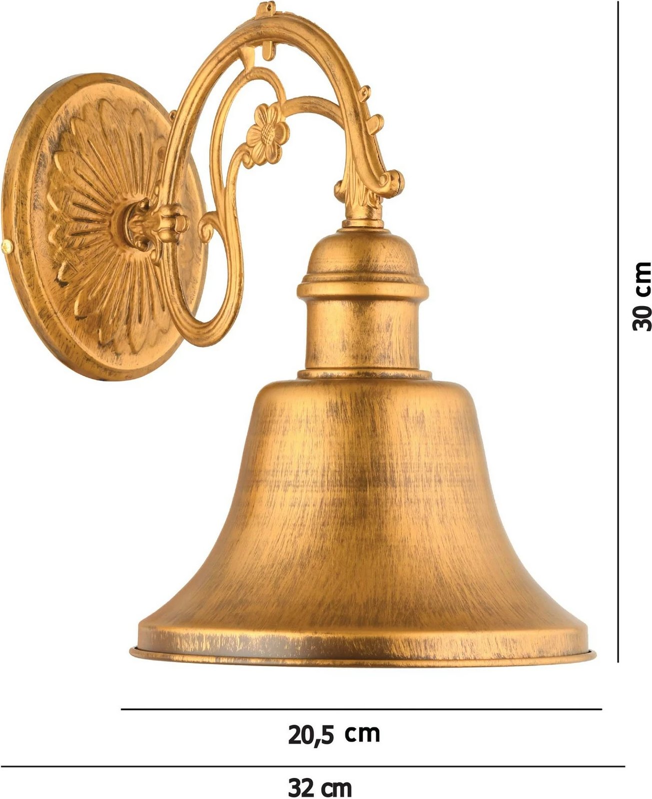 Llambë muri Opviq, ngjyrë ari vintage, AP-40 Llambë muri Opviq, ngjyrë ari vintage, AP-40