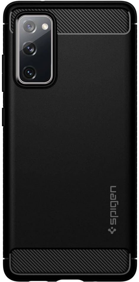 Mbështjellës Spigen Rugged Armor për Samsung Galaxy S20 FE, Matte Black