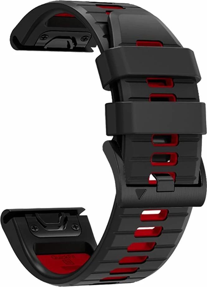 Rrip sportiv Tech-Protect IconBand Pro për Garmin Fenix 3/5X/3HR/5X Plus/6X/6X Pro/7X, i zi/kuq