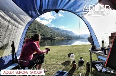 Makineri larëse portative me shtrydhje, Adler AD 8051, 3 kg larje, 1 kg shtrydhje, program 15 min, e bardhë/blu