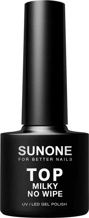 Top për thonj Sunone Milky No Wipe Milk Hybrid Top për femra 5g