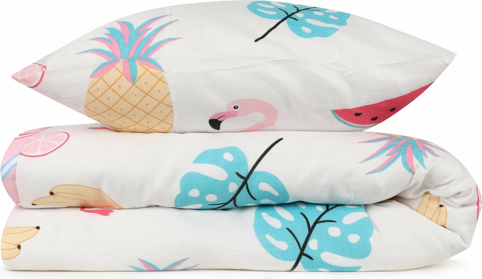 Set mbulesë për jorgan, njësh, L'Essentiel Linge de Maison, Kokteyl - e bardhë