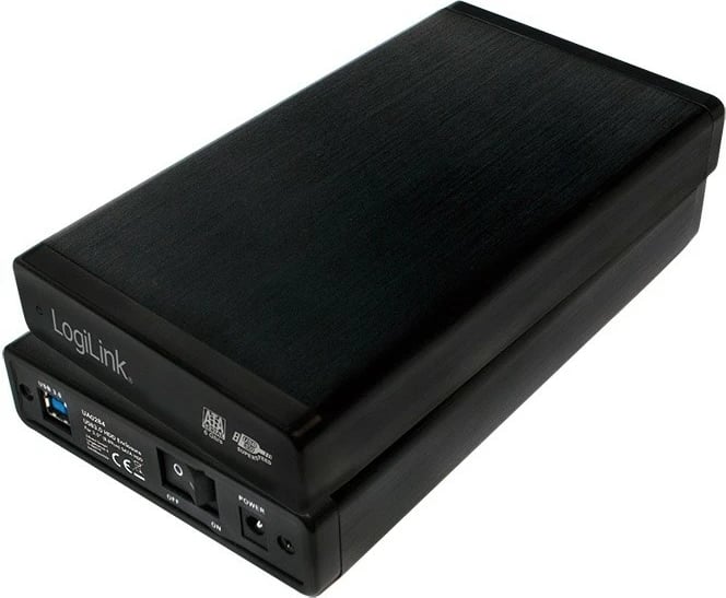 Kasë e jashtme LogiLink UA0284 për HDD 3.5", SATA, USB 3.0, Alumini, e zezë
