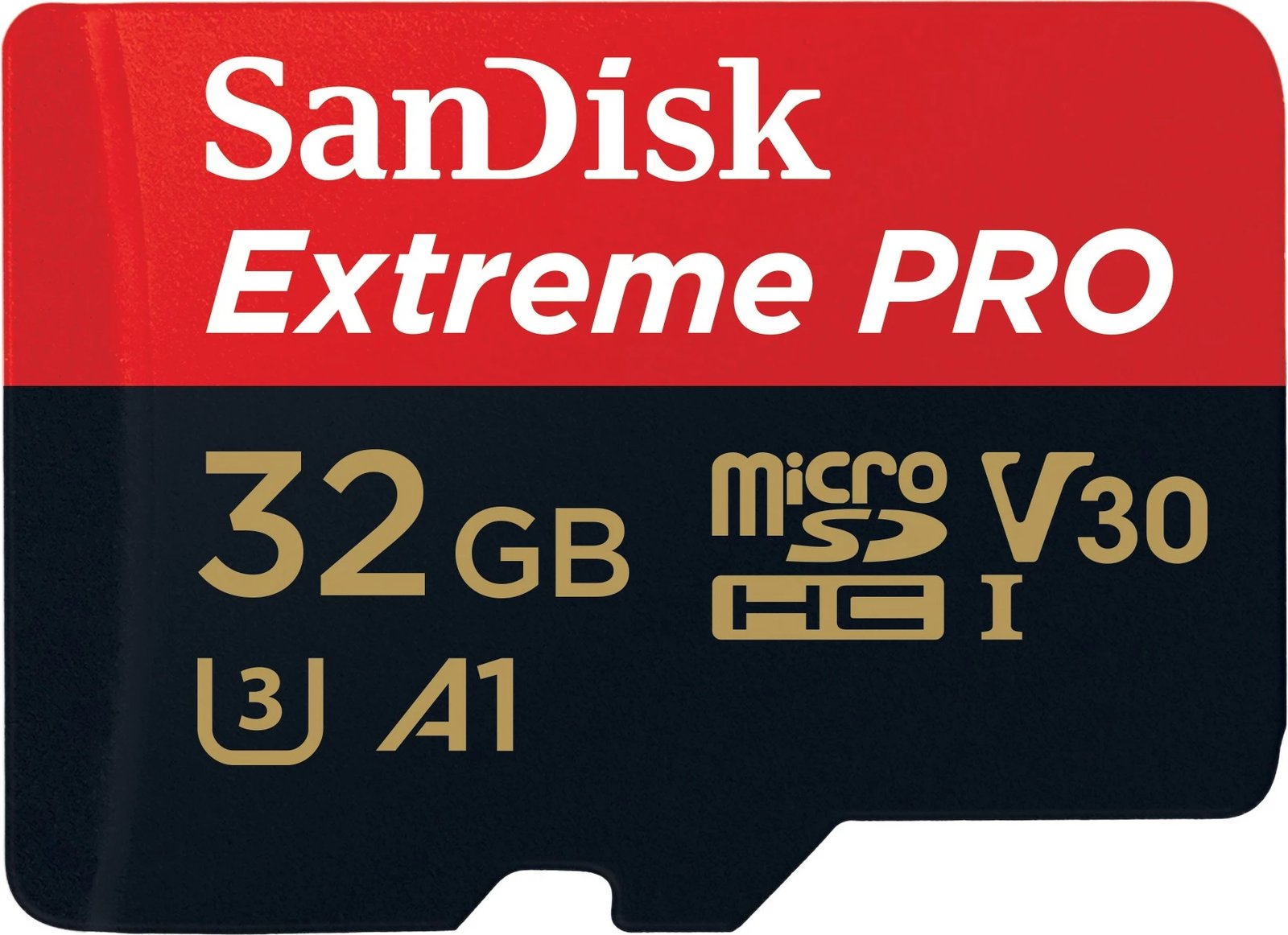 Kartelë memorie SanDisk Extreme Pro, 32 GB, MicroSDHC, Class 10, UHS-I, e zezë dhe e kuqe