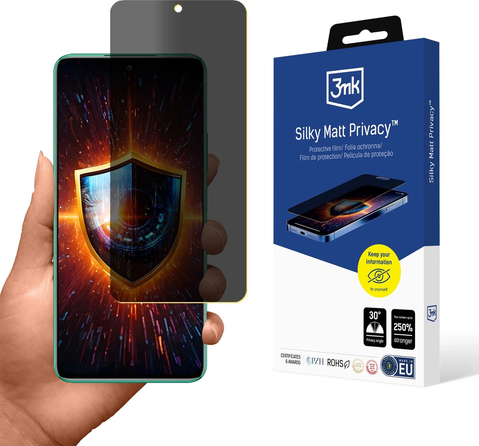 Mbrojtës ekrani privatësie 3mk Silky Matt Privacy për Huawei Nova 12 SE, Mat