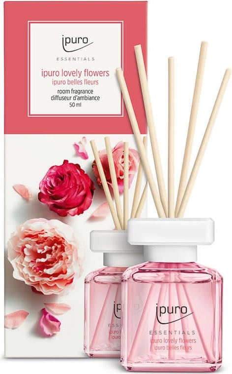 Aromë ambienti Lovely Flowers, 50ml, qelq, 5x6x15cm