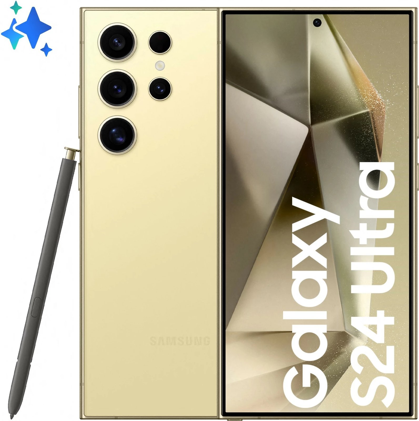 Celular Samsung Galaxy S24 Ultra S928 5G, 12GB RAM, 256GB, Titanium Yellow