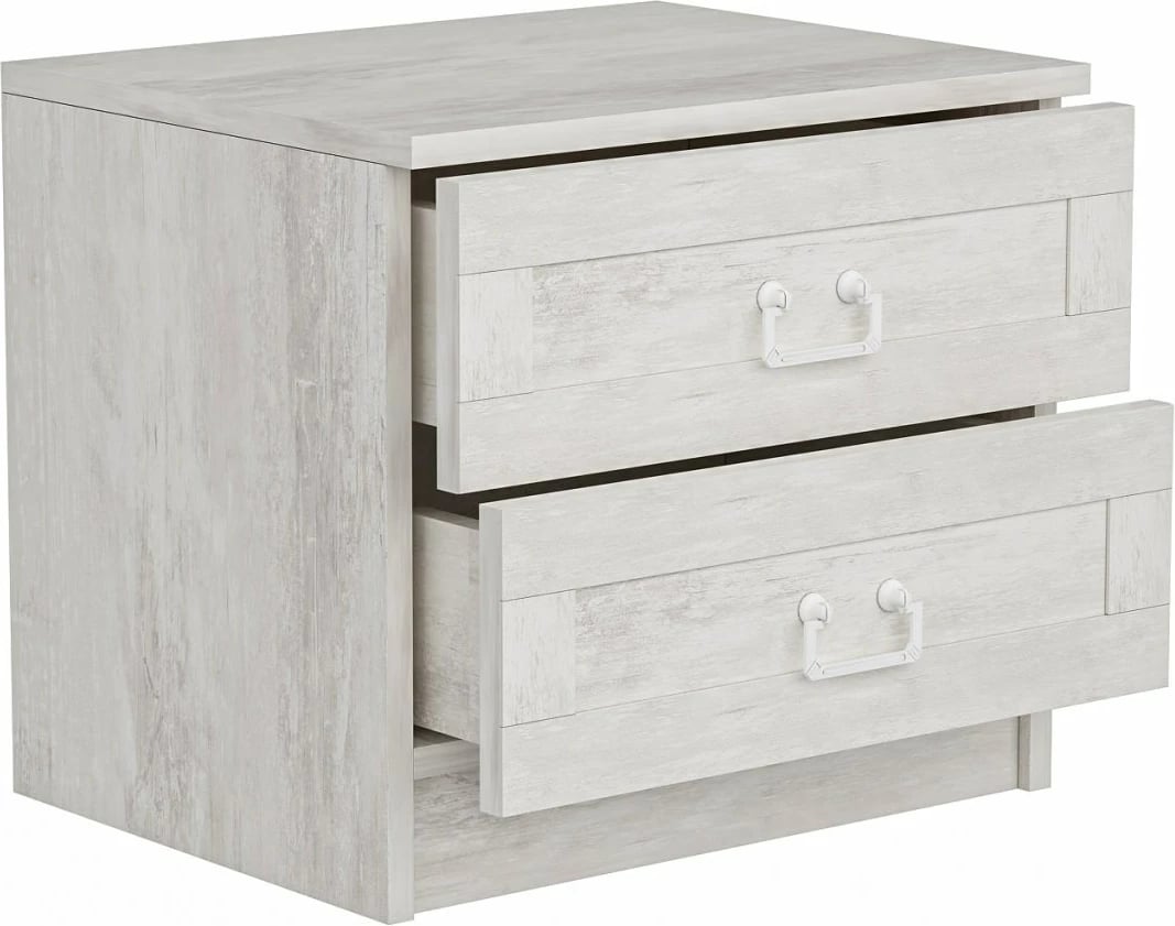 Komodinë Hanah Home, Kale - 4922, ngjyrë e bardhë