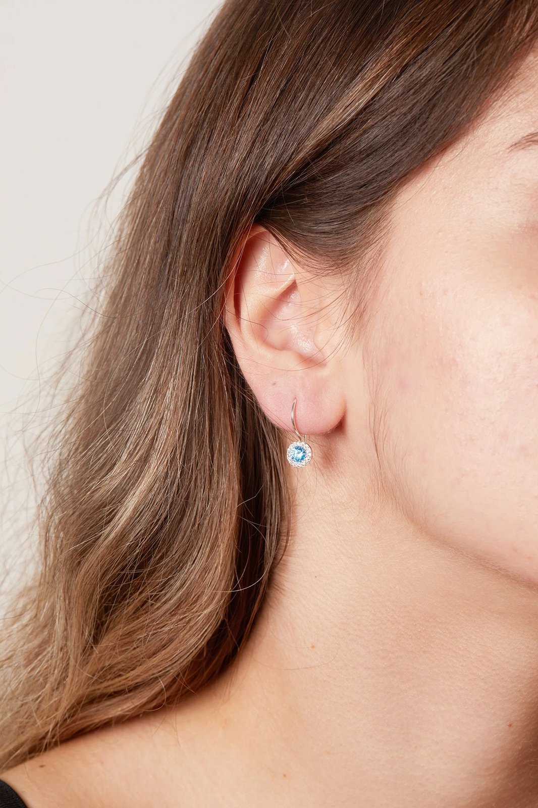 Vathë argjendi Elika, ngjyrë kaltër, ELKMD50491Mavi