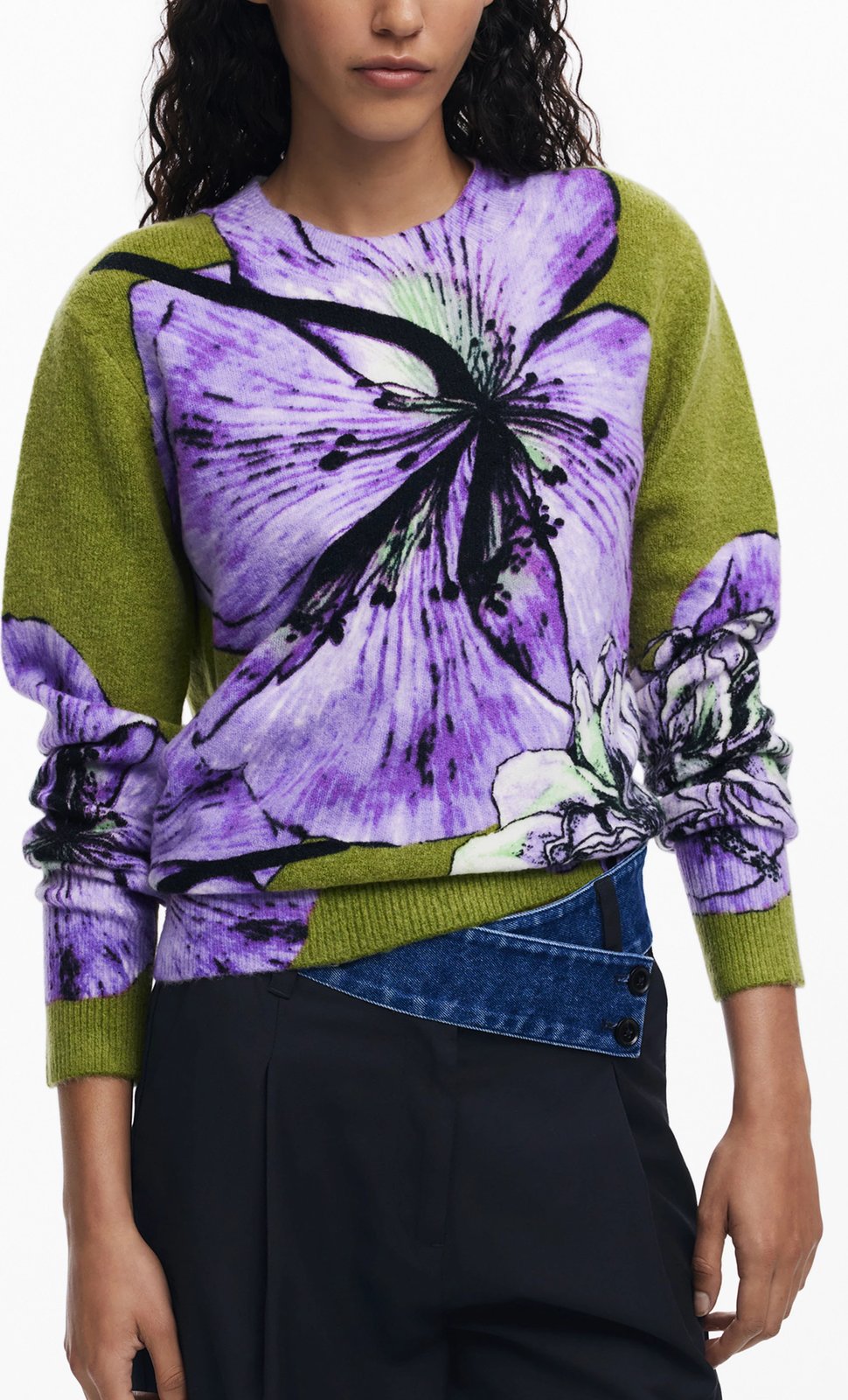 Xhemper femra DESIGUAL ORQUIDEA LACROIX JERS, vjollcë