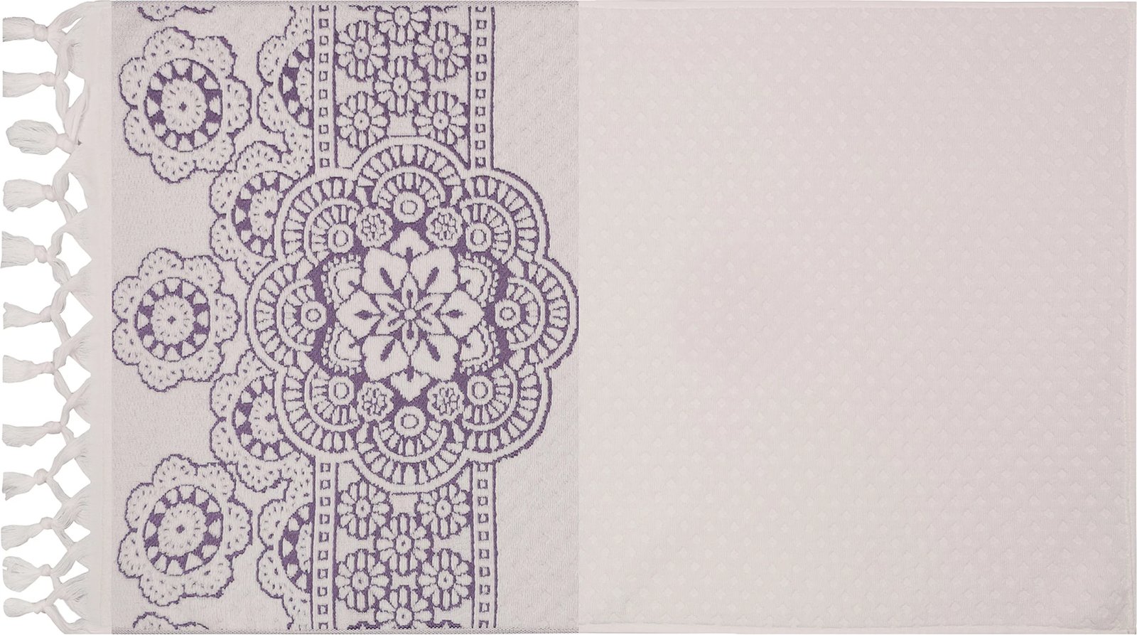 Set peshqirësh duarsh (2 copë), Mijölnir, Marcello, ngjyrë e purpurt dhe ecru