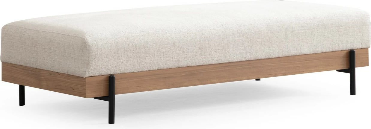 Pouf Atelier del Sofa, ngjyrë e bardhë, Eti Oak