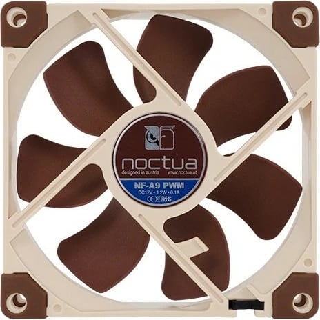 Ventilator kase NOCTUA NF-A9 PWM, 9.2cm, 2000 RPM, bezhë/kafe