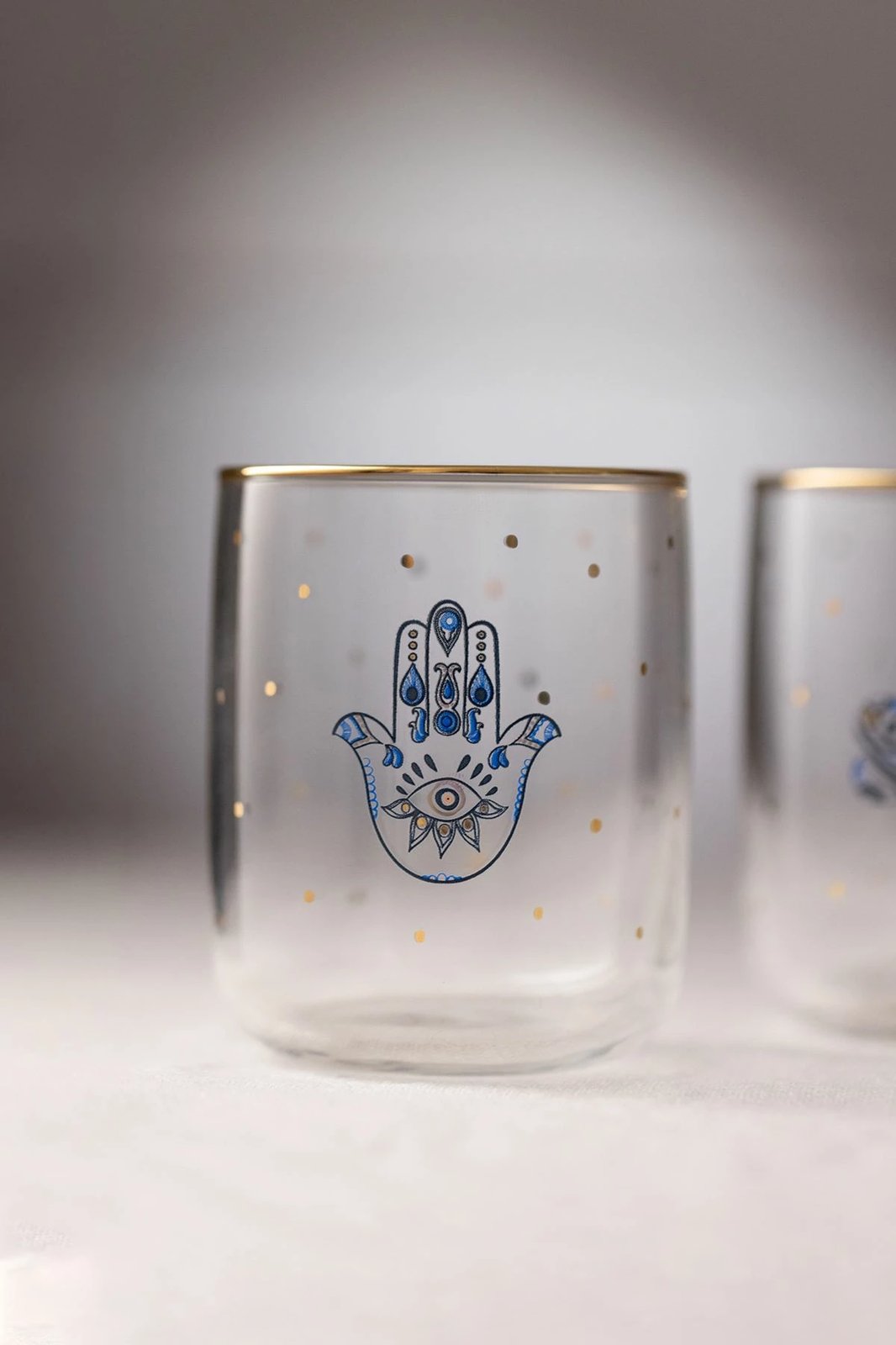 Set gotash (4 copë), Hermia Concept, Lucky 280, ngjyrë ari dhe transparente