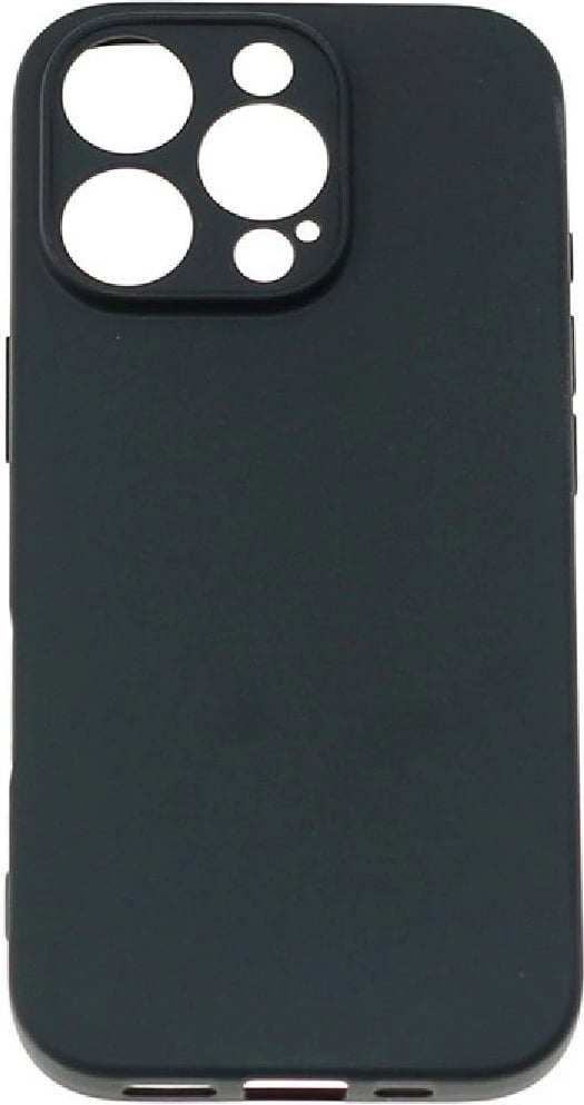 Mbështjellës i butë Hurtel për iPhone 16 Pro, TPU, i zi