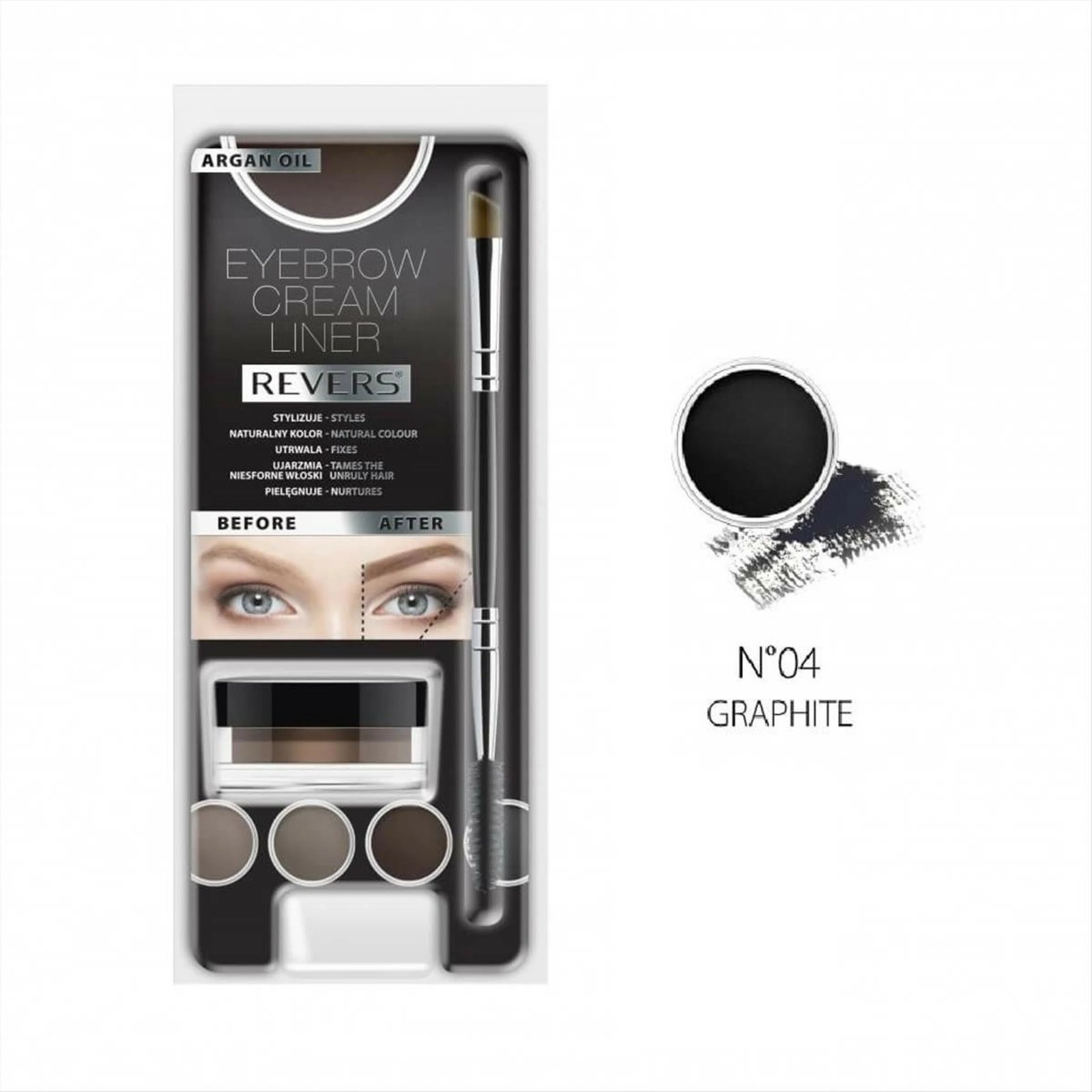 Pomadë për vetulla Revers Graphite, 8ml