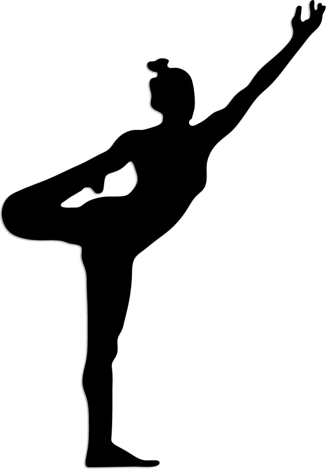 Aksesor dekorativ metalik për mur, Wallity Yoga 19, ngjyrë e zezë, 42x60cm