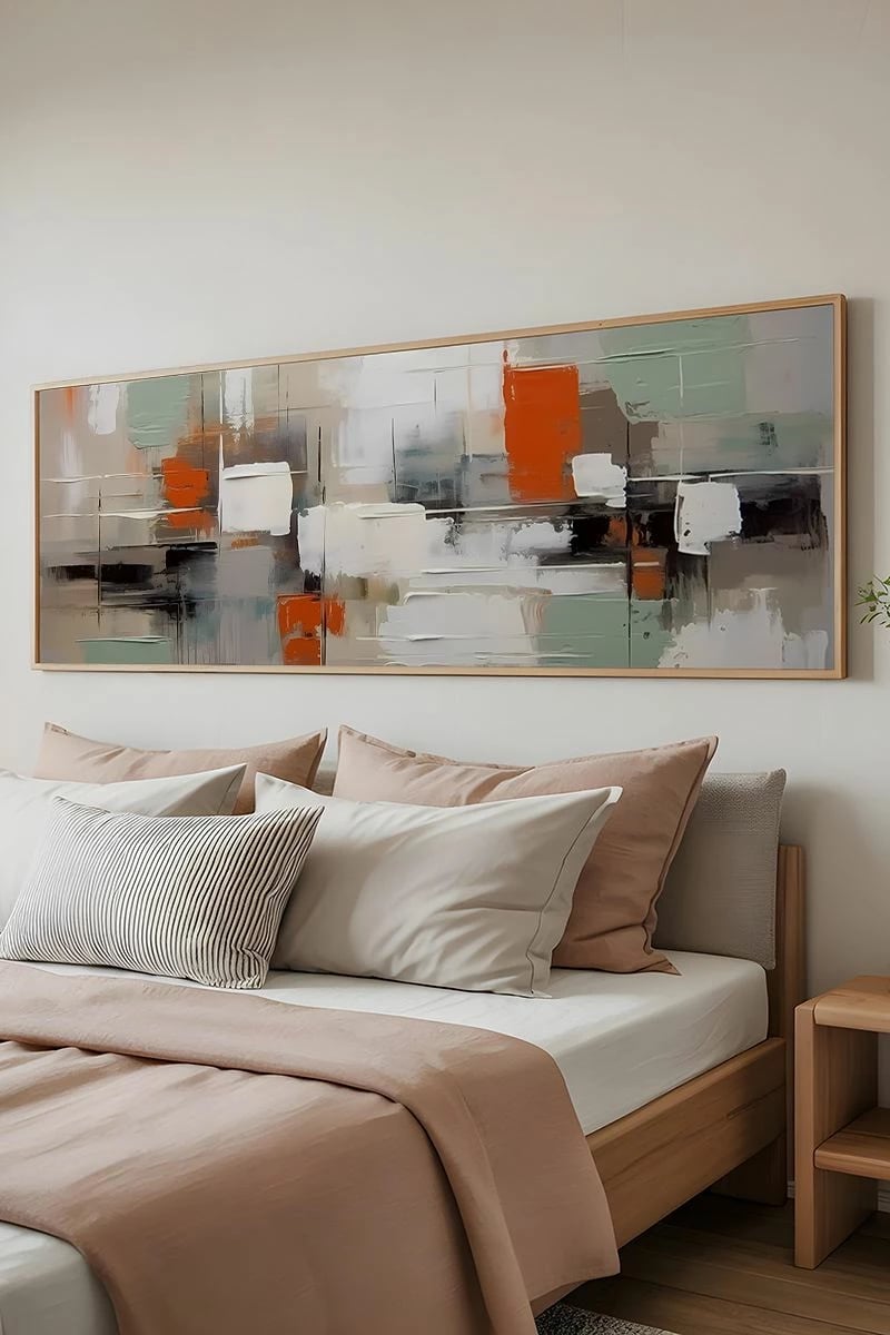 Pikturë dekorative me kornizë, Wallity, Artsmdfyty21-50120, shumëngjyrëshe, 50x120cm