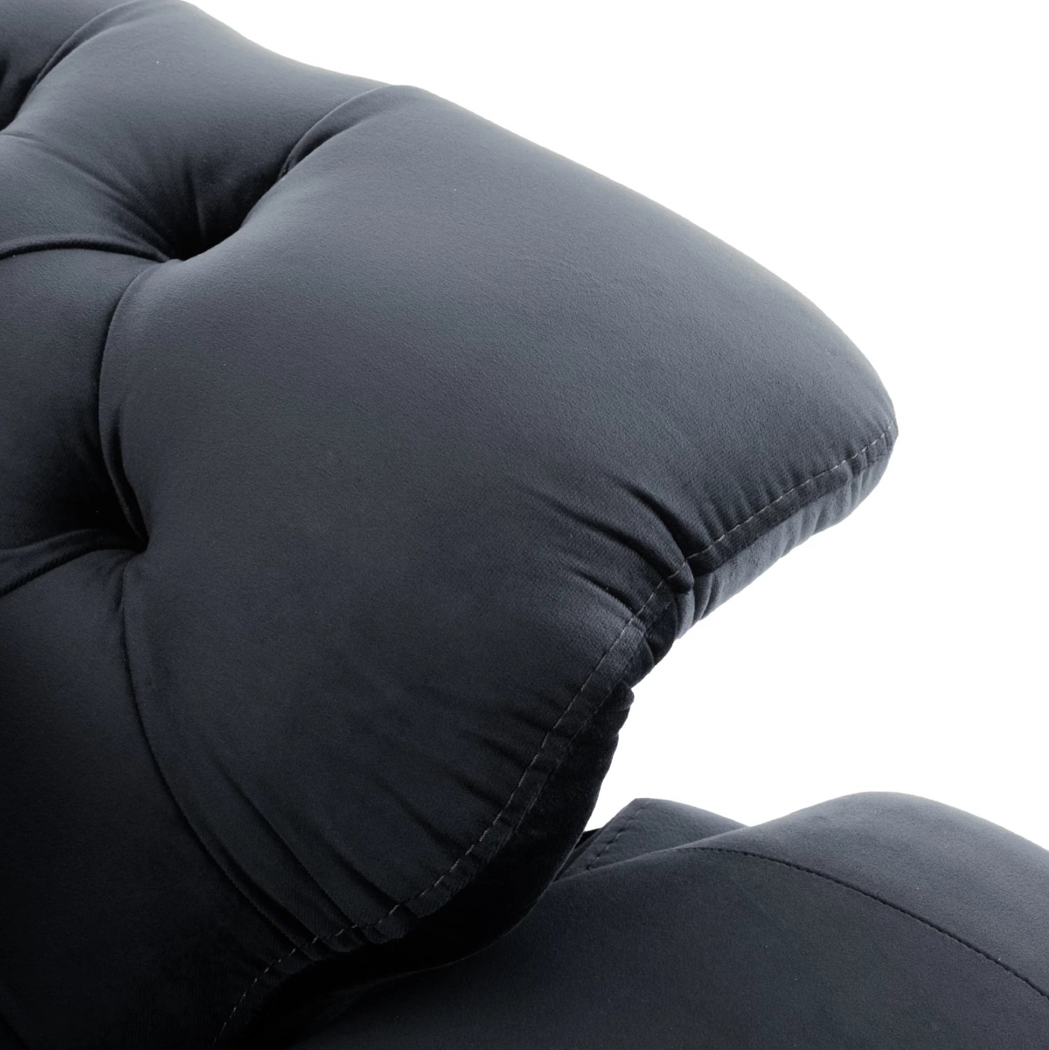 Divan shtrat 2-vendësh BENNINGTON, ngjyrë e zezë, 180x95x80